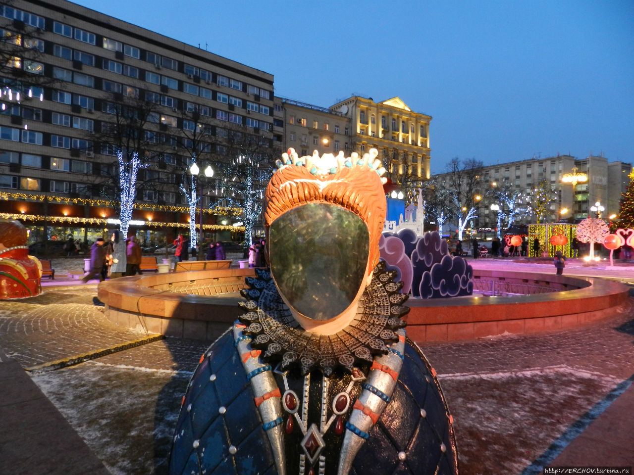 Тверской бульвар и Пушкинская площадь — 2. 01. 2016 г. Москва, Россия