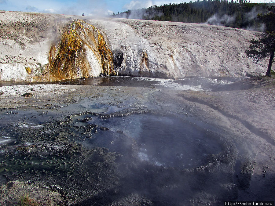 От гейзера к гейзеру. Возвращение на Geyser Hill Йеллоустоун Национальный Парк, CША