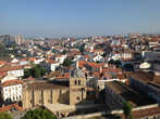 Панорама города Коимбра с балкона Университета.