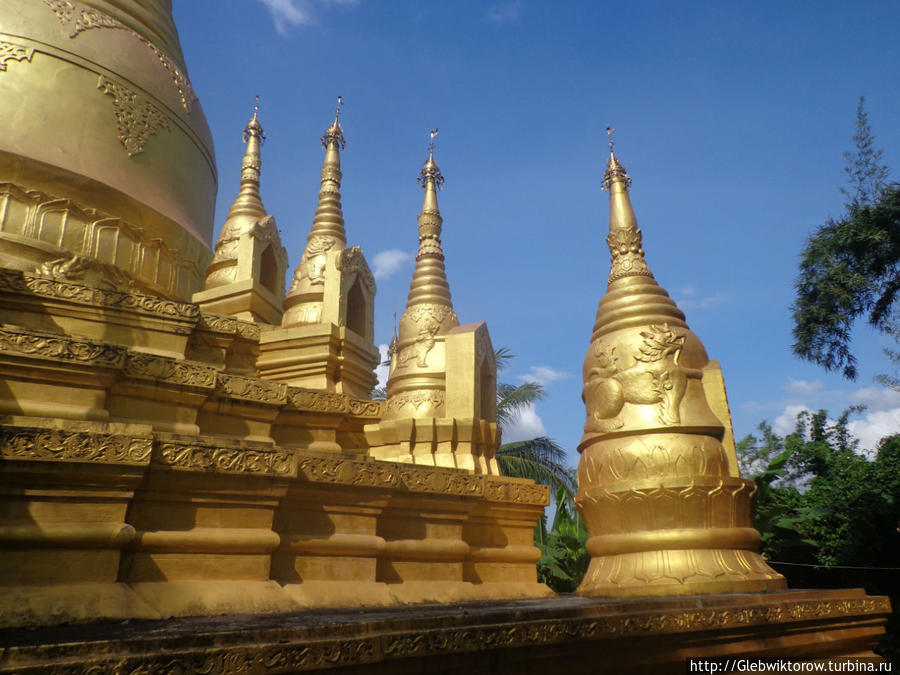 Тханлуин: прогулка по Kyaikalot Pagoda Road Янгон, Мьянма