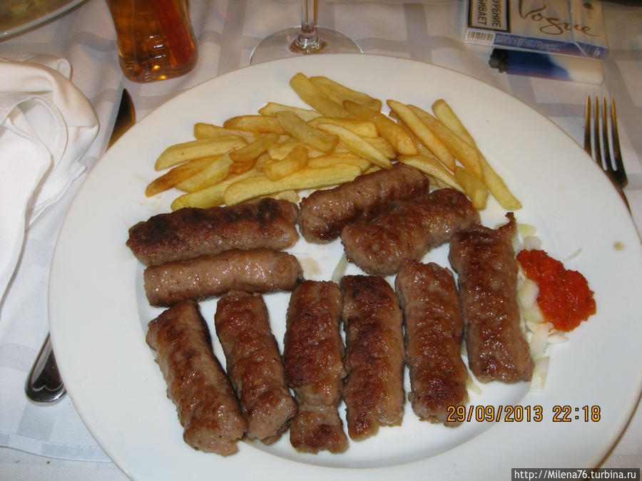 Чевапчичи — порция 10 колбасок Будва, Черногория