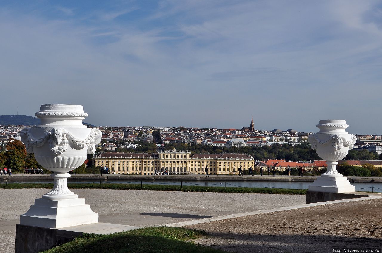 -Виды на город со смотровой площадки Глориетты Вена, Австрия