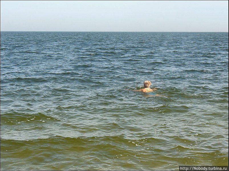 Кое-кто уже купается, хотя вода ещё холодная... Одесса, Украина