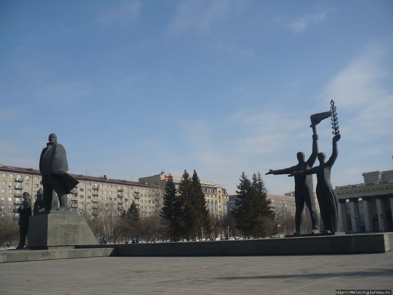 Памятник В.И.Ленину Новосибирск, Россия