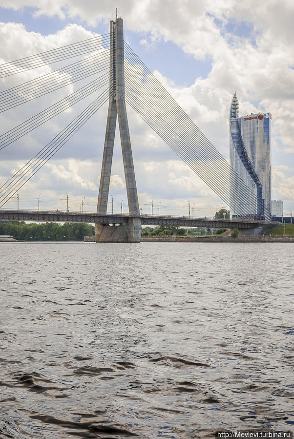 Рижский вантовый мост Рига, Латвия