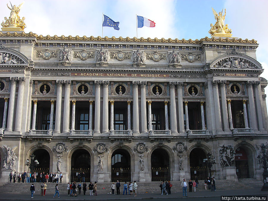 Главный фасад Гранд-Опера Париж, Франция