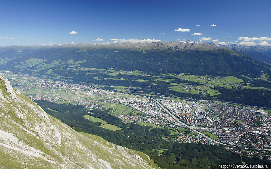 Гора Нордкетте —  шикарные виды на Инсбрук Инсбрук, Австрия