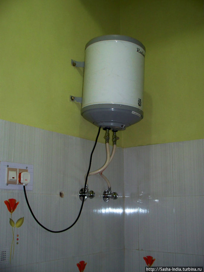 В душевой есть хитер для нагрева воды Маклеод Гандж, Индия