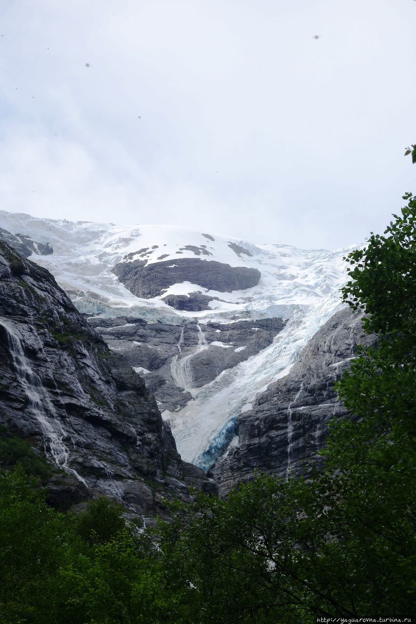 Вся родня у ледника Кьендалсбрин Олден, Норвегия