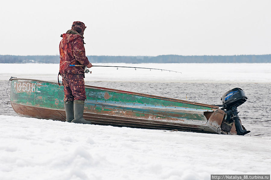Рыбаки на Волге Пено, Россия