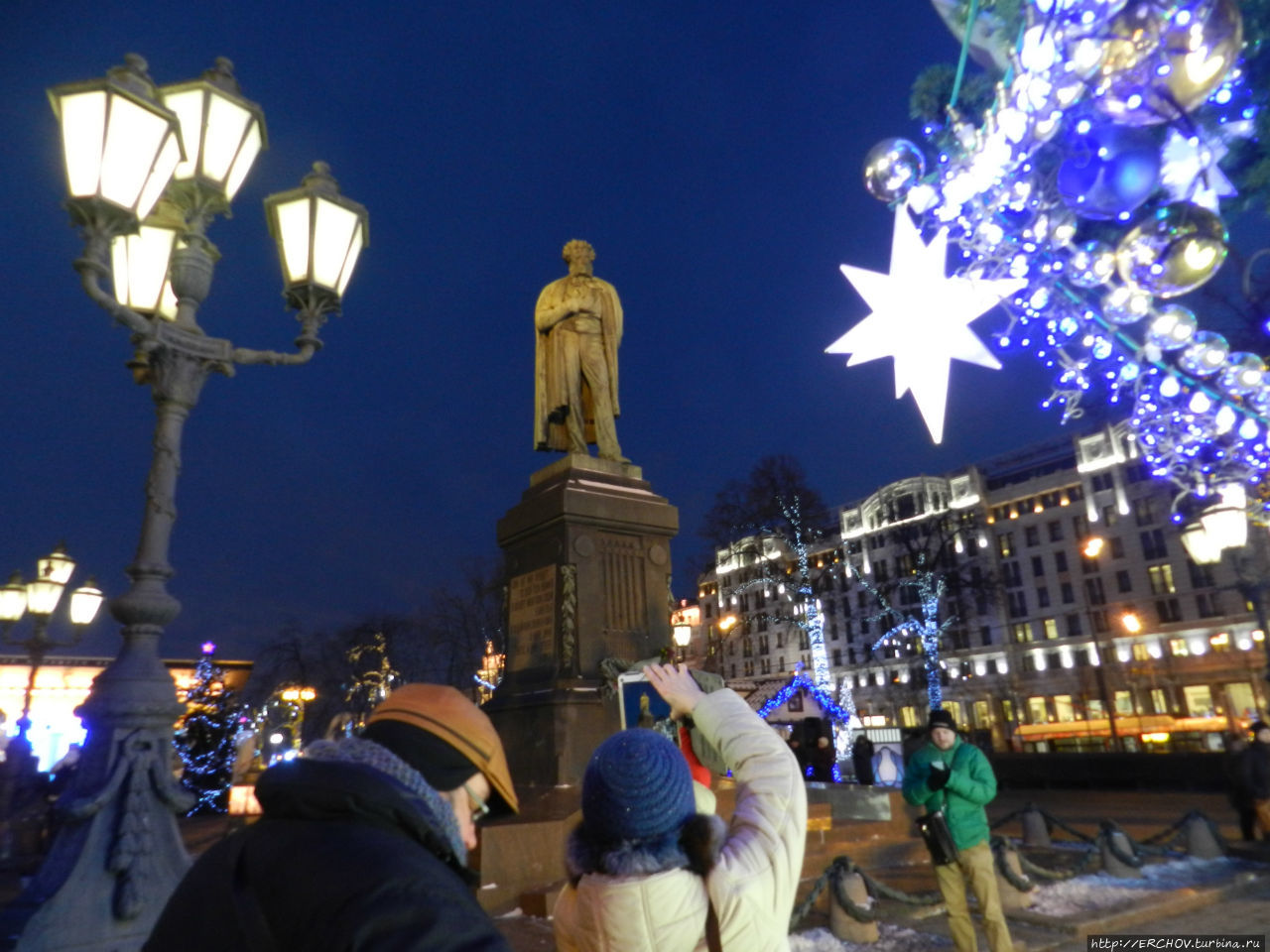 Тверской бульвар и Пушкинская площадь — 2. 01. 2016 г. Москва, Россия