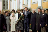 Во время визита в СССР в 1984 году (Из Интернета)
