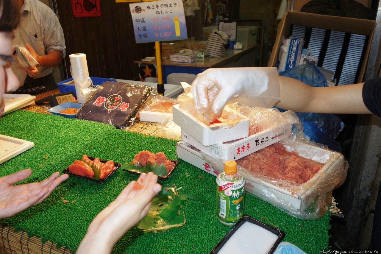 Рыбный рынок Цукидзи Токио, Япония
