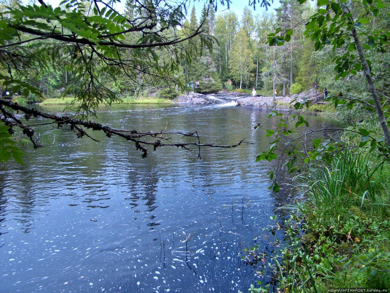 Водопад Ахинкоски Рускеала, Россия