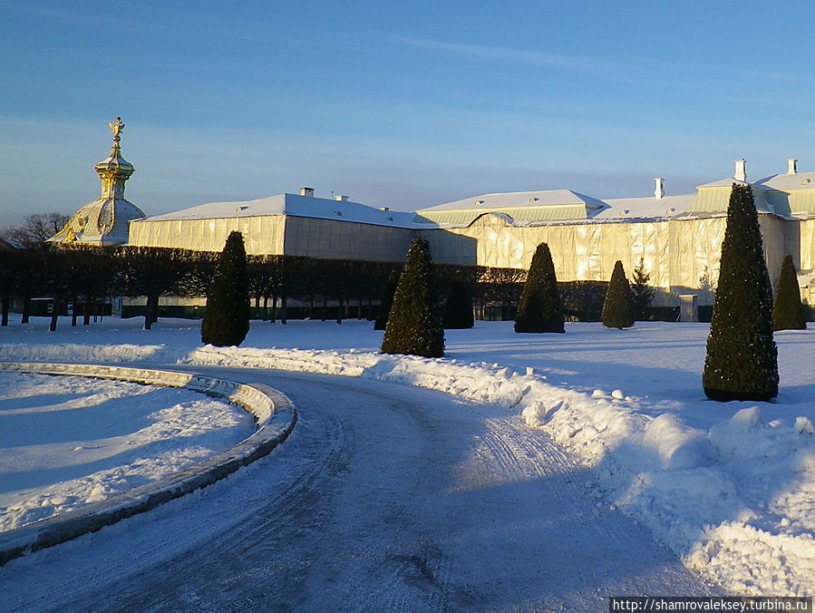 Уснувший Верхний сад Петергофа Петергоф, Россия