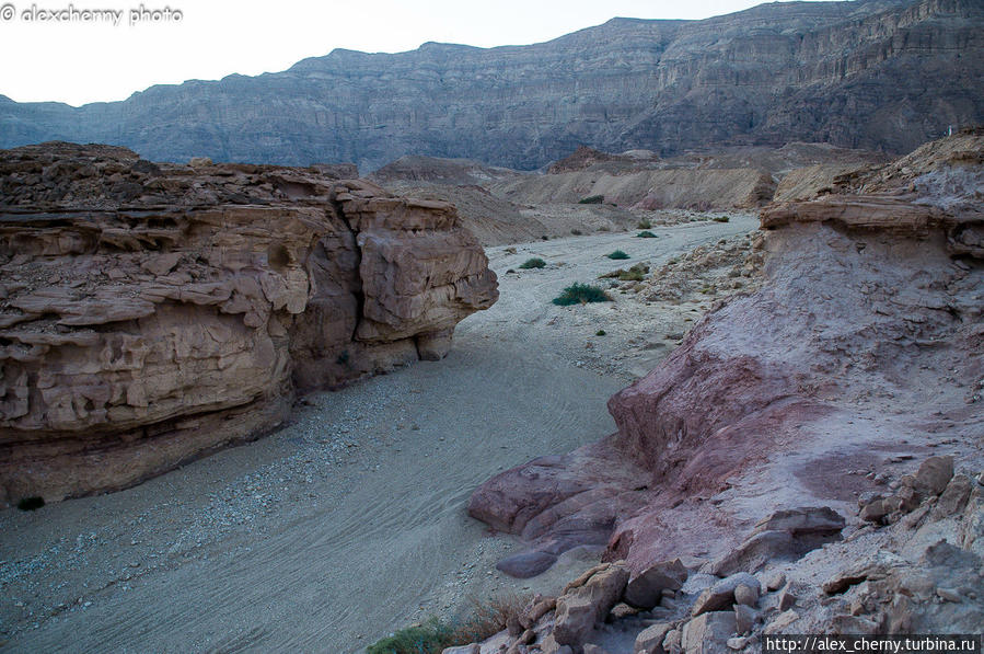 Русло древней реки во время дождей может заполняться водой Эйлат, Израиль