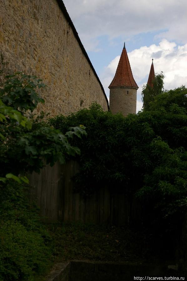 На крепостной стене Ротенбург-на-Таубере, Германия