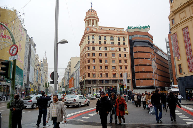 На улицах Мадрида
