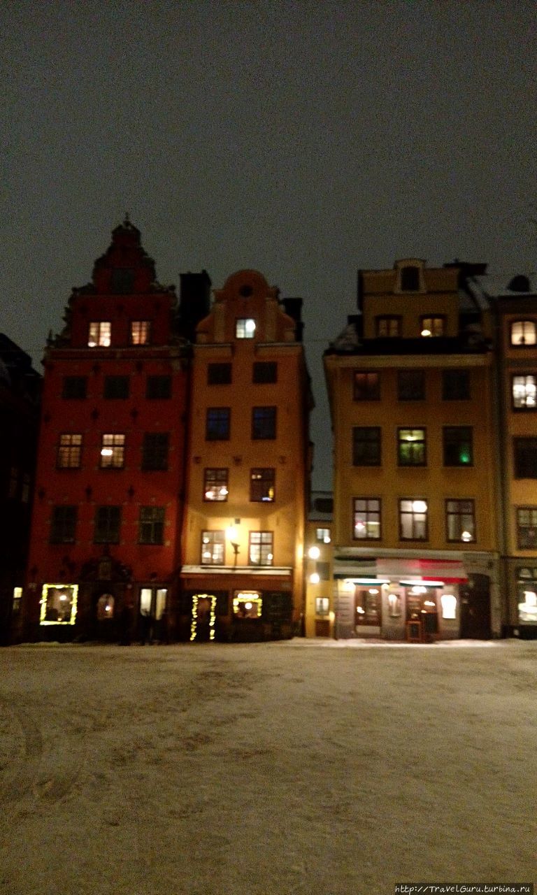 Дома на площади Startorget Стокгольм, Швеция