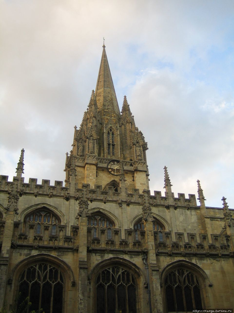 Церковь Св. Девы Марии в Оксфорде. Башня Оксфорд, Великобритания