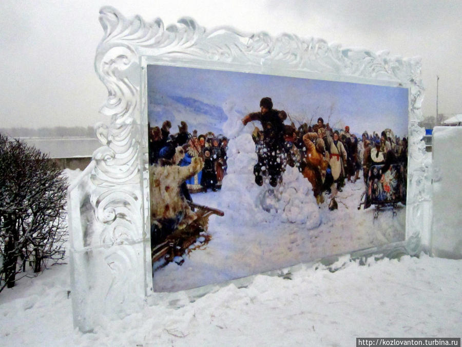 Взятие снежного городка. Красноярск, Россия