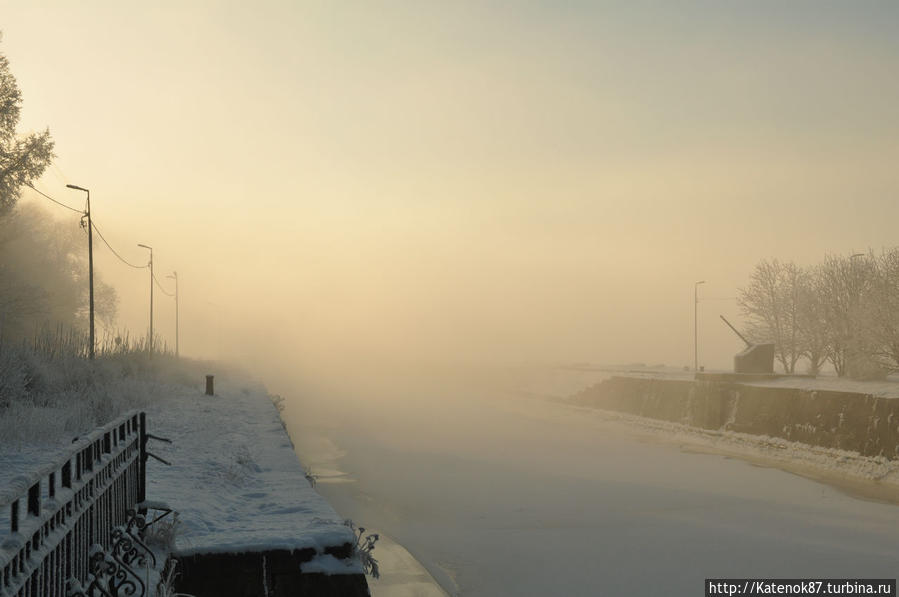 Туман. Кронштадт, Россия