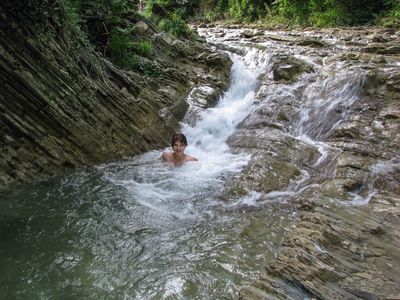 Дольмены и водопады на реке Жане