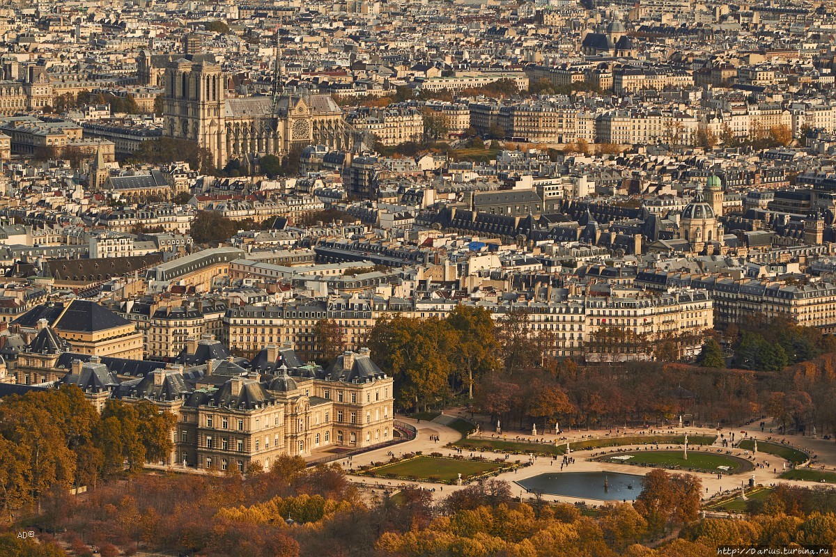 Париж 2018 — Виды с башни Монпарнас, крупные планы, Нотр-Дам Париж, Франция