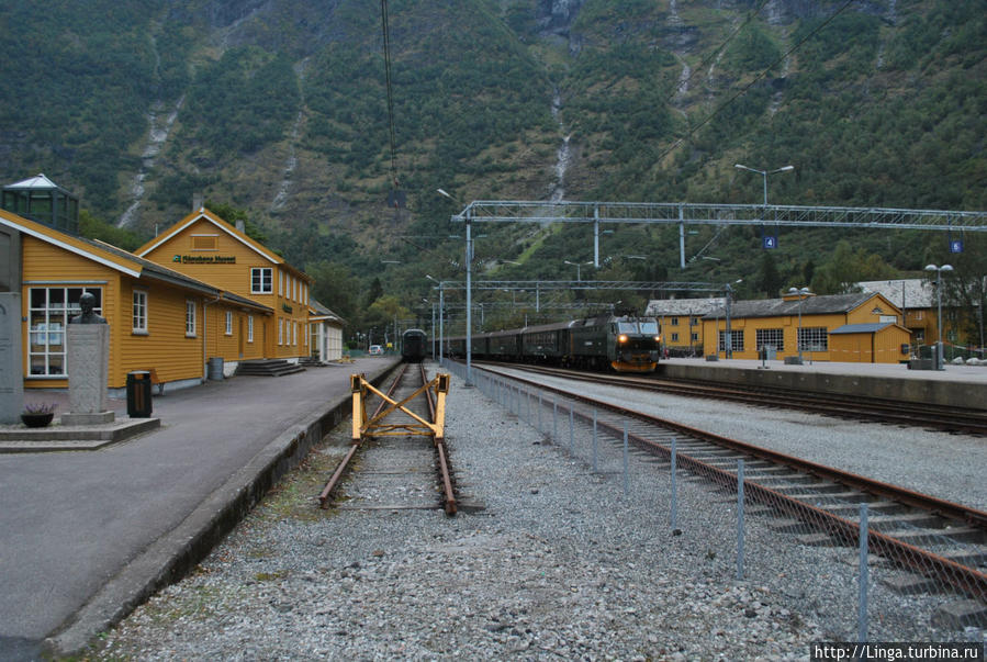 Здание музея — в двух шагах от станции Флом, Норвегия