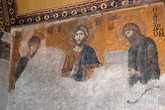 Древние мозаики на стенах в Святой Софии