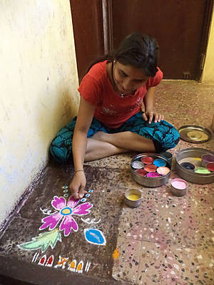 рисование ранголи