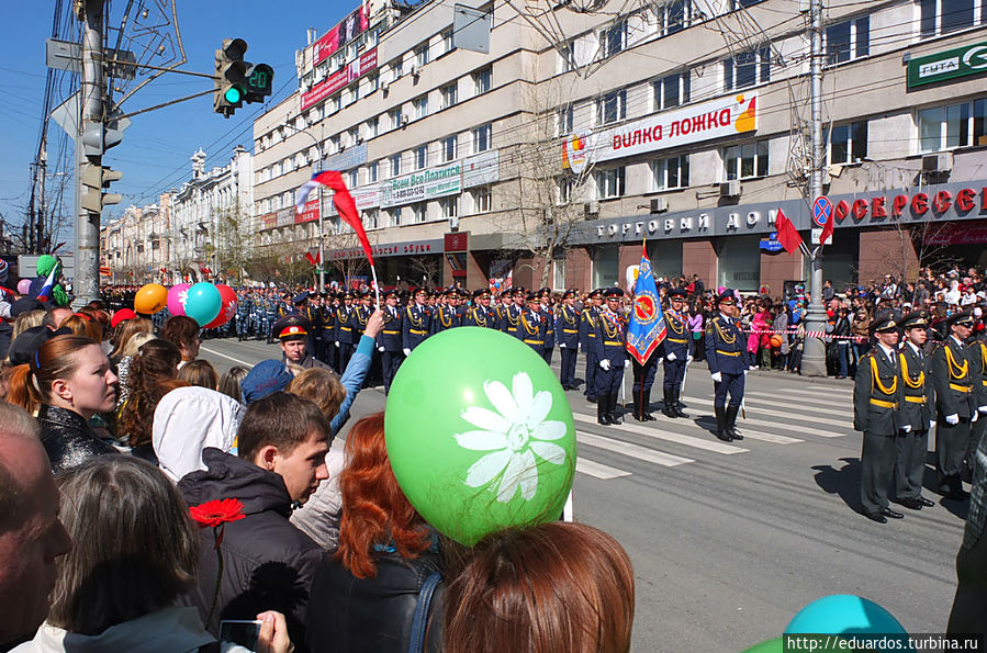 И у нас 9 Мая был военный парад. Но я на него не успел.... Красноярск, Россия