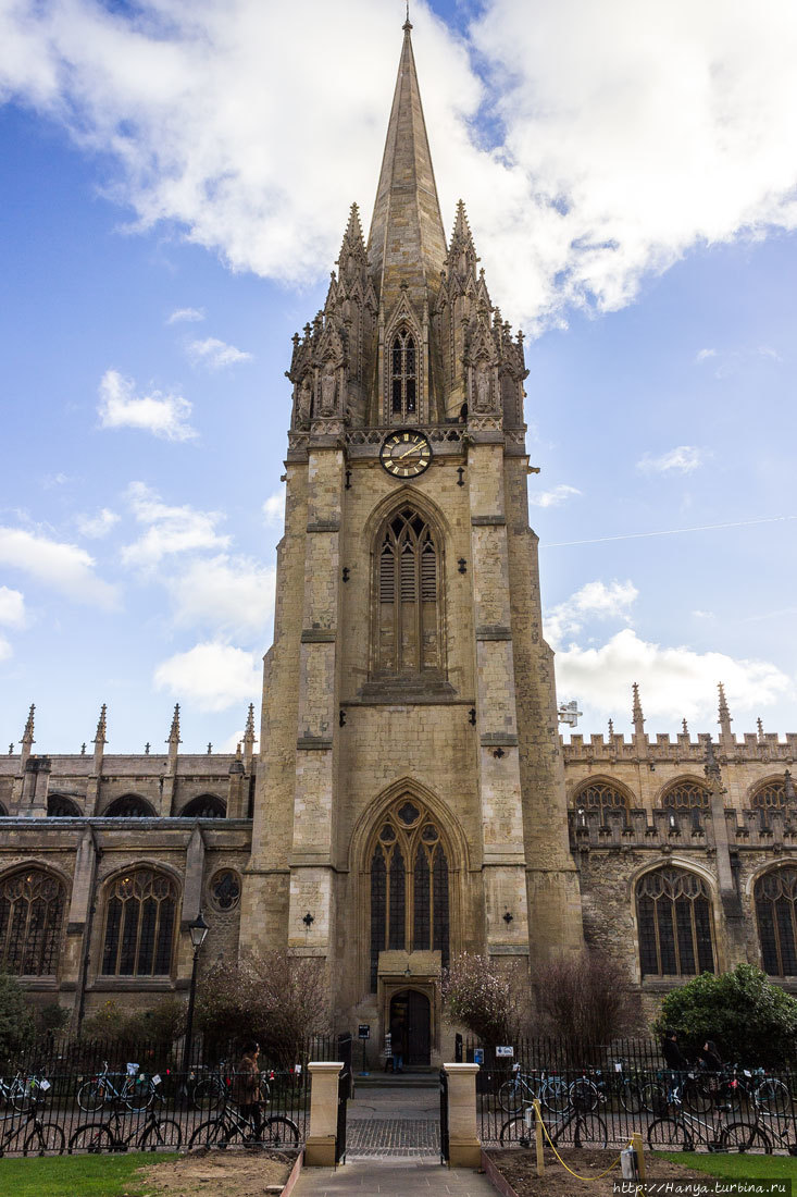 Церковь Св. Девы Марии в Оксфорде. Фото из интернета Оксфорд, Великобритания