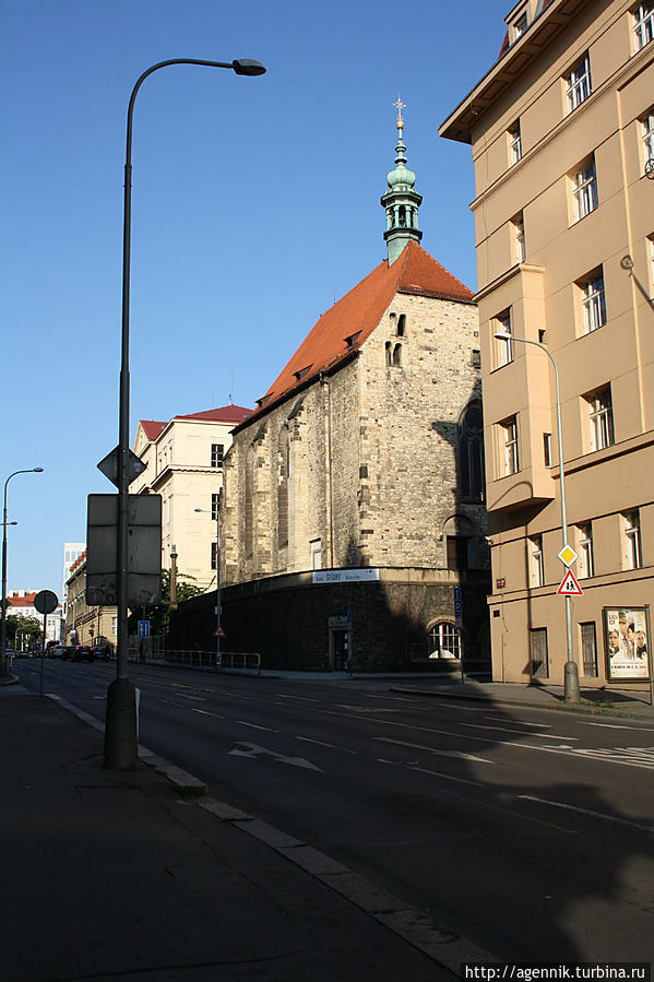 Костел св. Вацлава — рядом с ним когда-то был чудотворный колодец Прага, Чехия