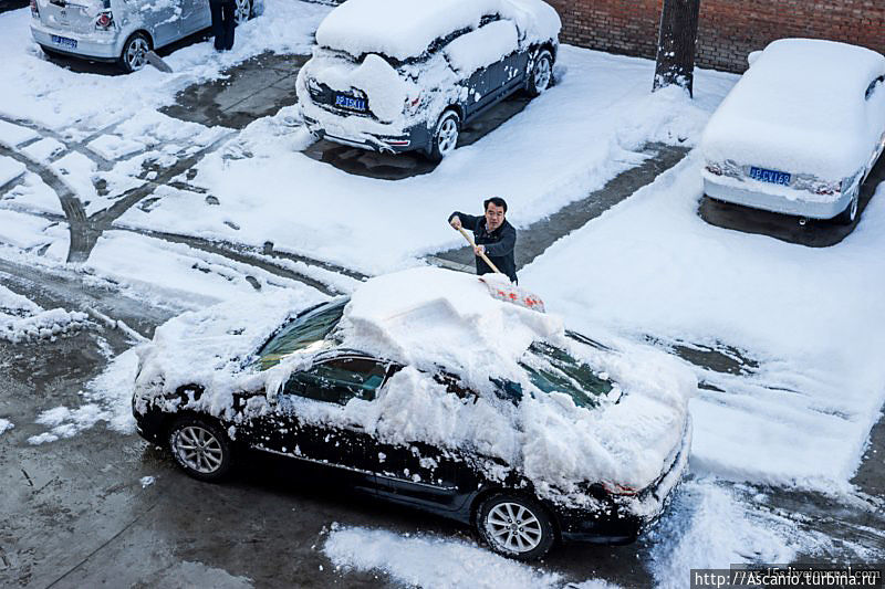 Как в Пекине снег выпал Пекин, Китай