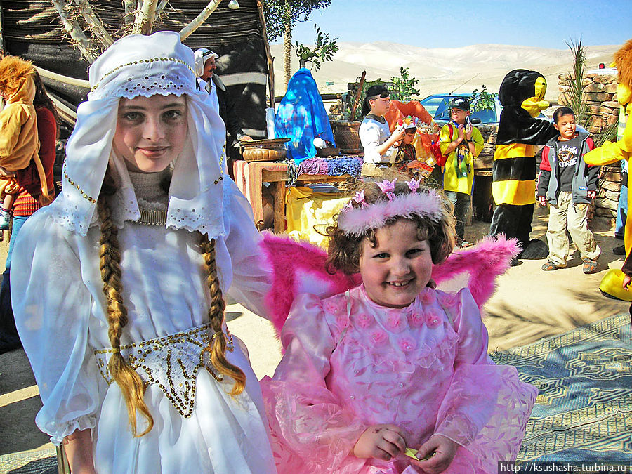 Пурим. Детское лицо праздника Арад, Израиль