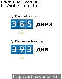 1 год до Олимпиады в Сочи. 1 year to go. Sochi Olympic Games Сочи, Россия