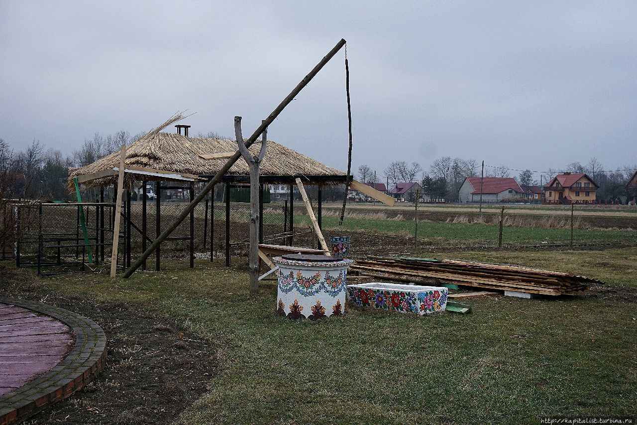 Раскрашенная деревня на юге Польши Залипье, Польша