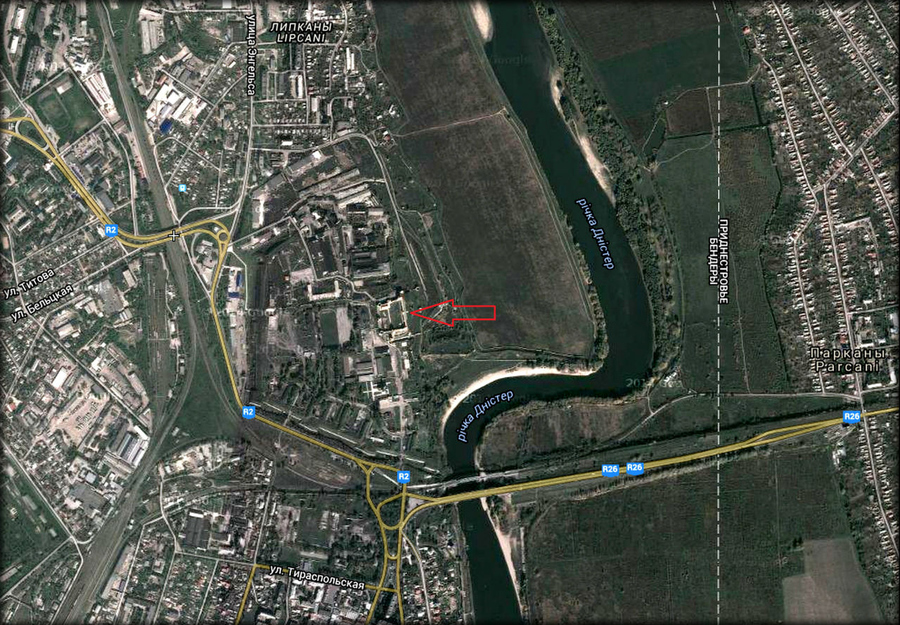 Бендеры карта спутник