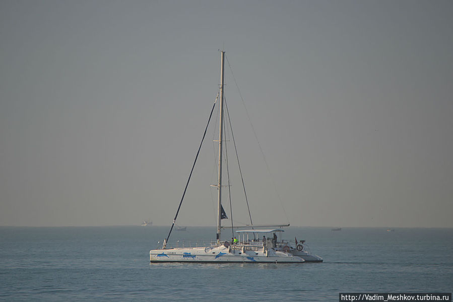 Яхта в Атлантическом океане