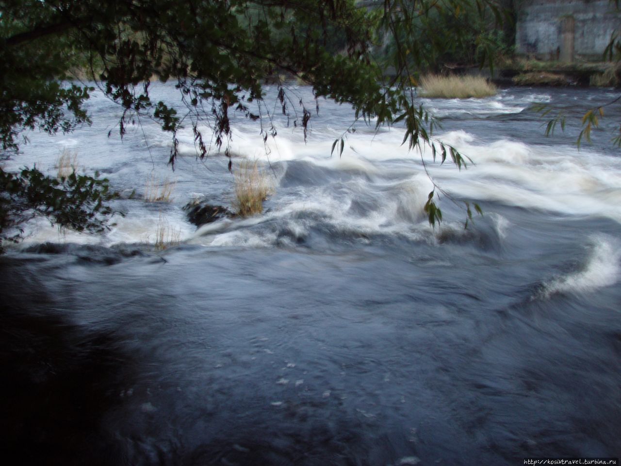 Rapids on the river Dee in Llangollen
