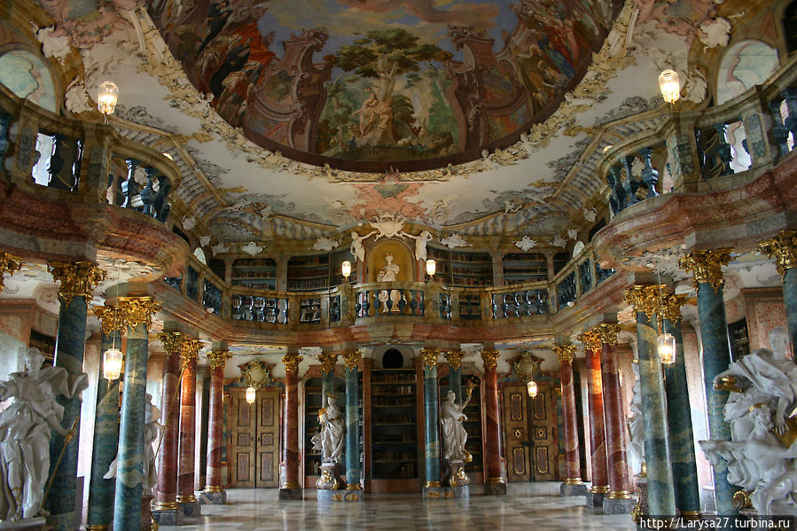 Библиотека монастыря Виблинген Виблинген, Германия