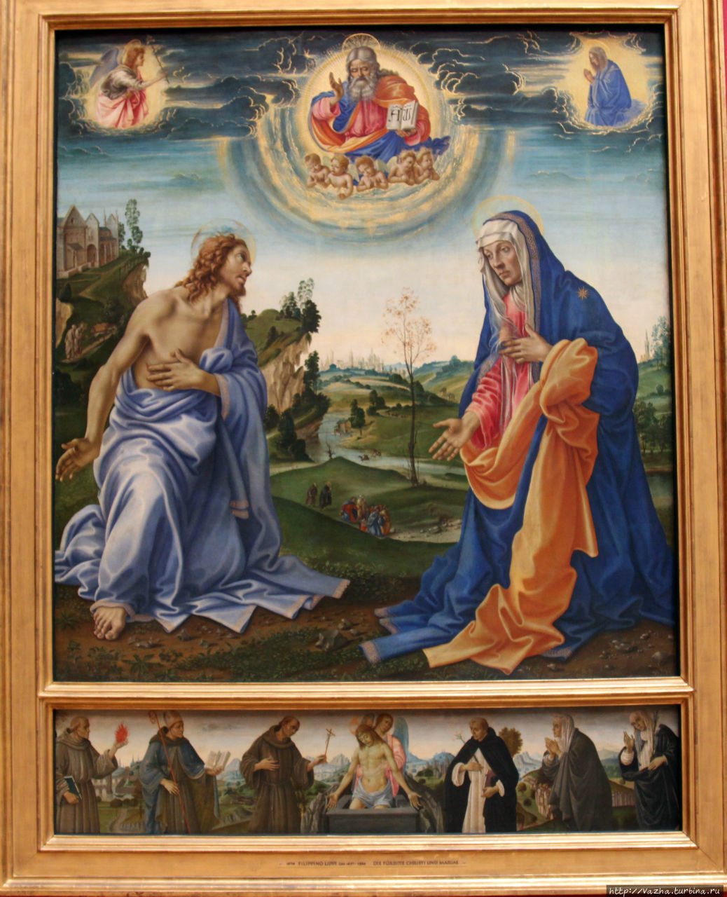 Филиппо Липпи. Христос и Дева Мария и Святые Мюнхен, Германия