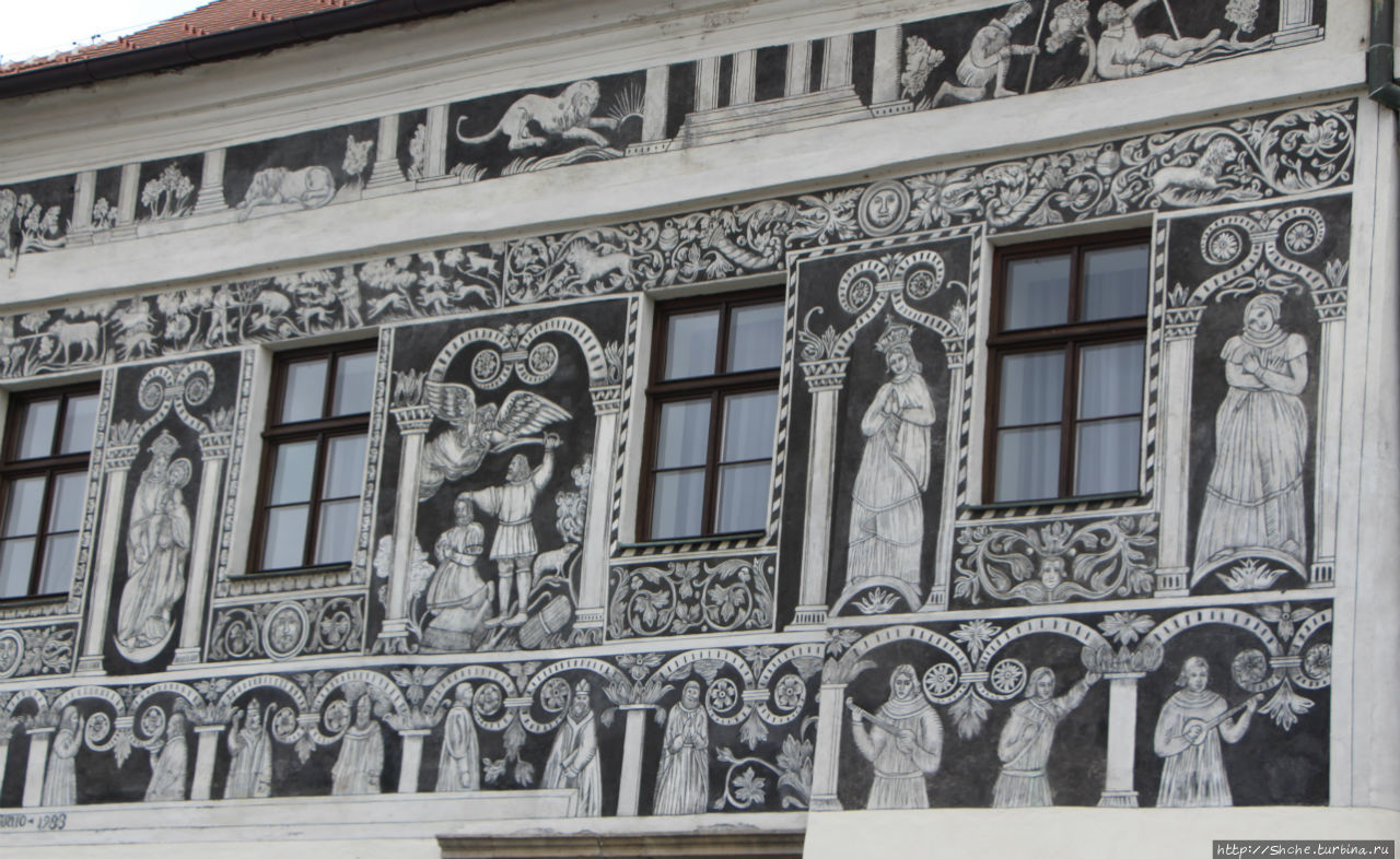 Сграффито на Черном доме Тршебич, Чехия