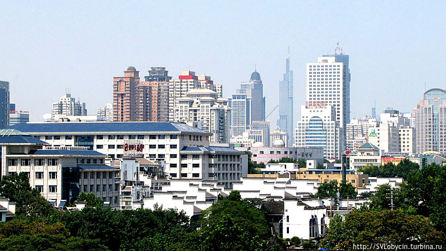 Вид на город со стены Нанкин, Китай