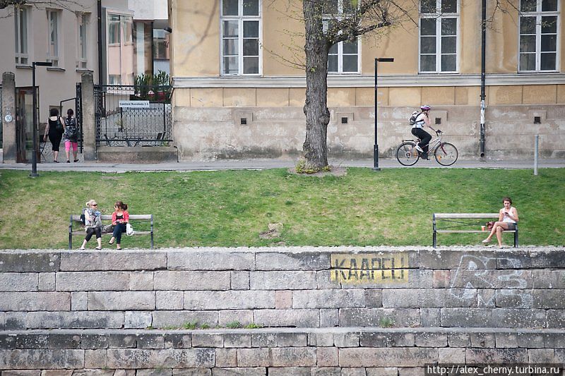 на берегах реки Aurajoki Турку, Финляндия