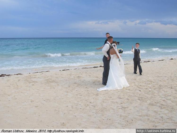 свадьба на пляже, Юкатан