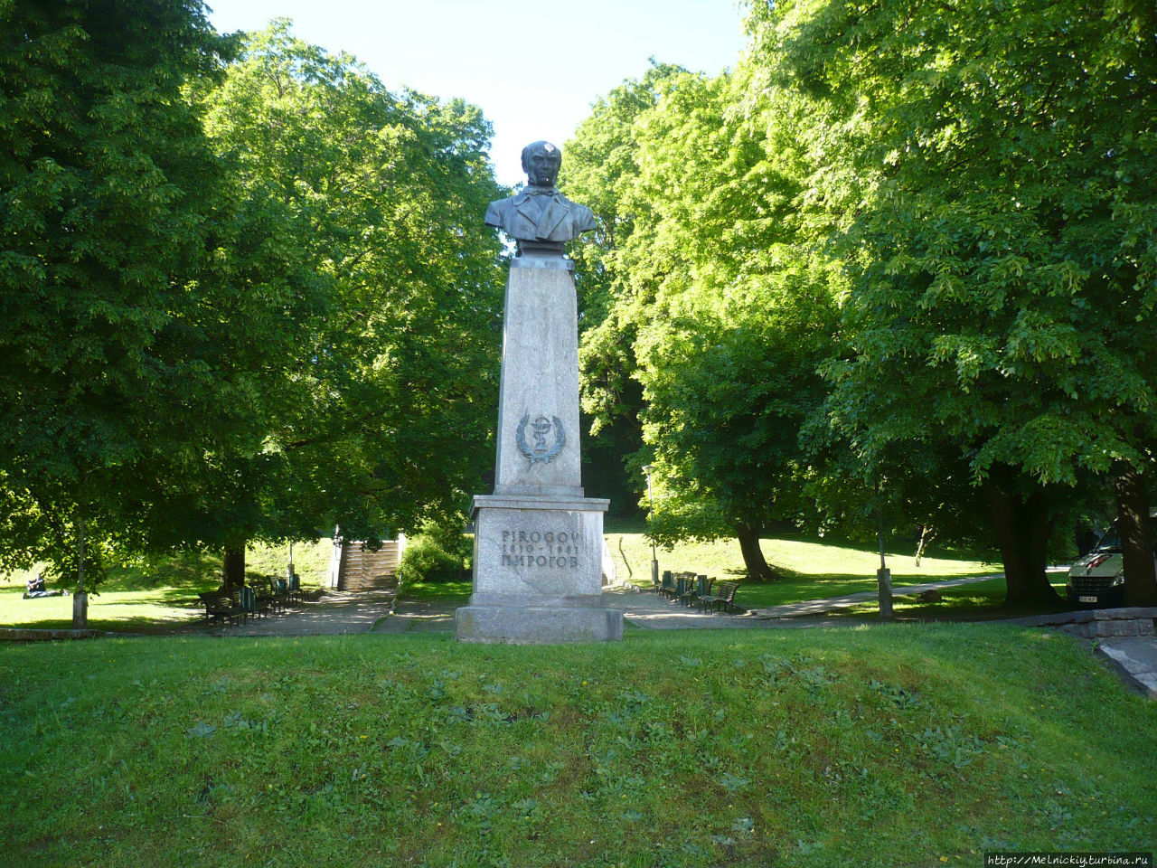 Памятник Николаю Ивановичу Пирогову Тарту, Эстония