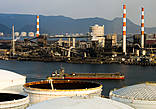 Северная оконечность Сикоку — это одни сплошные заводы. Город Сакаидэ, первое, что видит приезжающий по Большому Мосту. Первое место по объёму производства в префектуре, третье на всём Сикоку. Судостроение, химпромышленность, логистика.