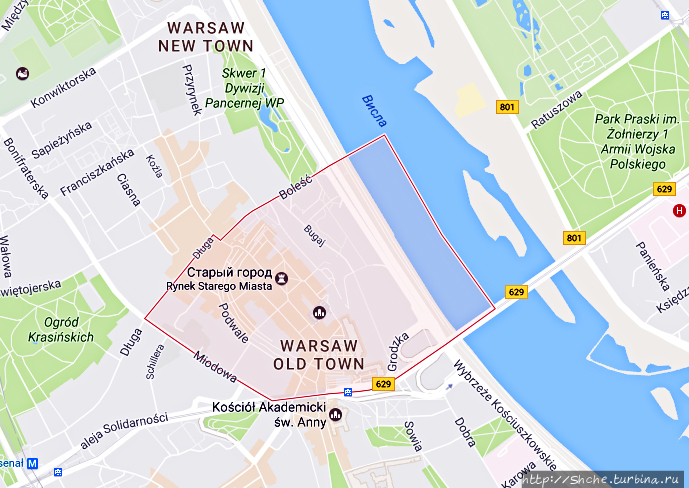 Stare Miasto Варшавы — памятник ЮНЕСКО № 30 Варшава, Польша